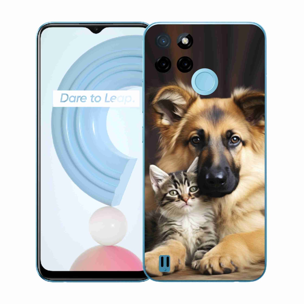 Zselés borítás mmCase a Realme C21Y/C25Y készülékhez - állatbarátság