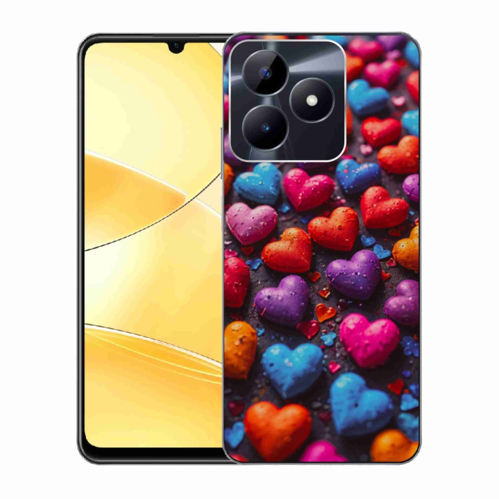 mmCase géltok a Realme C51/C53-hoz – színes szívek