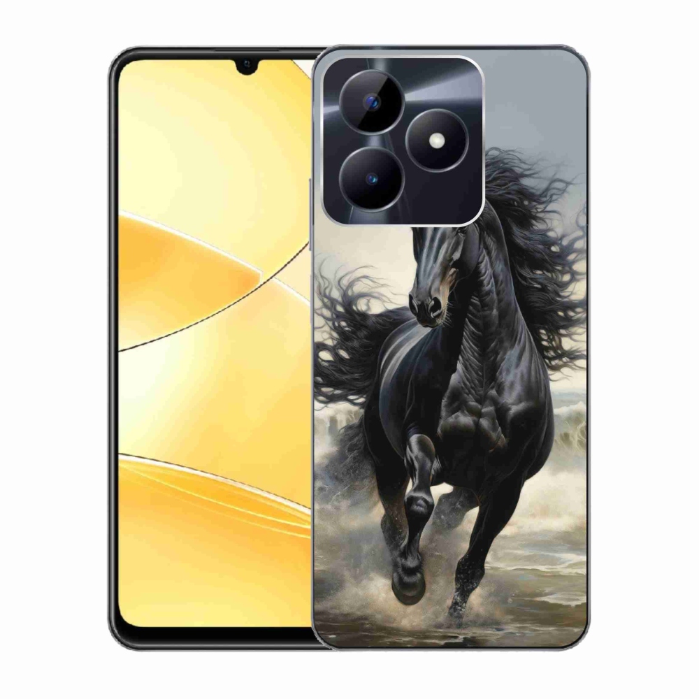 mmCase géltok a Realme C51/C53-hoz – futó fekete ló
