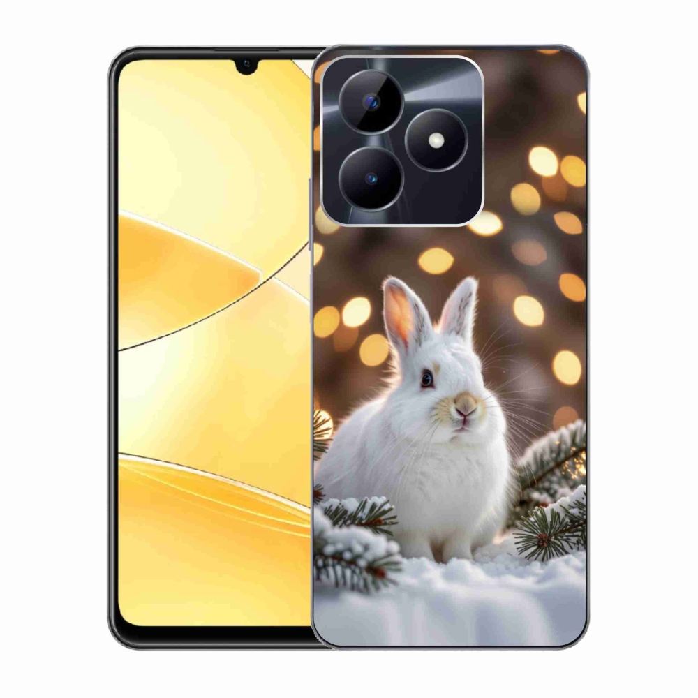 mmCase géltok a Realme C51/C53-hoz – fehér nyuszi