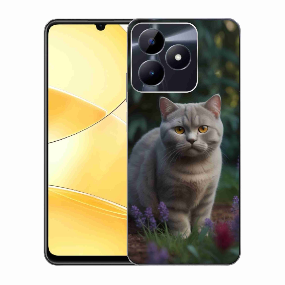 mmCase gél tok a Realme C51/C53-hoz – brit macska