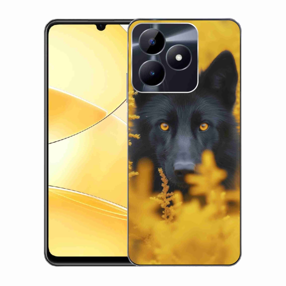mmCase gél tok a Realme C51/C53-hoz – fekete farkas 2
