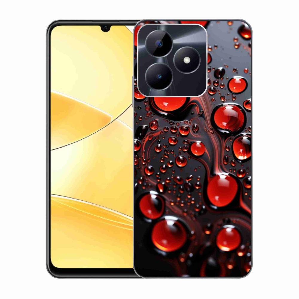 mmCase gél tok a Realme C51/C53-hoz – piros cseppek 2