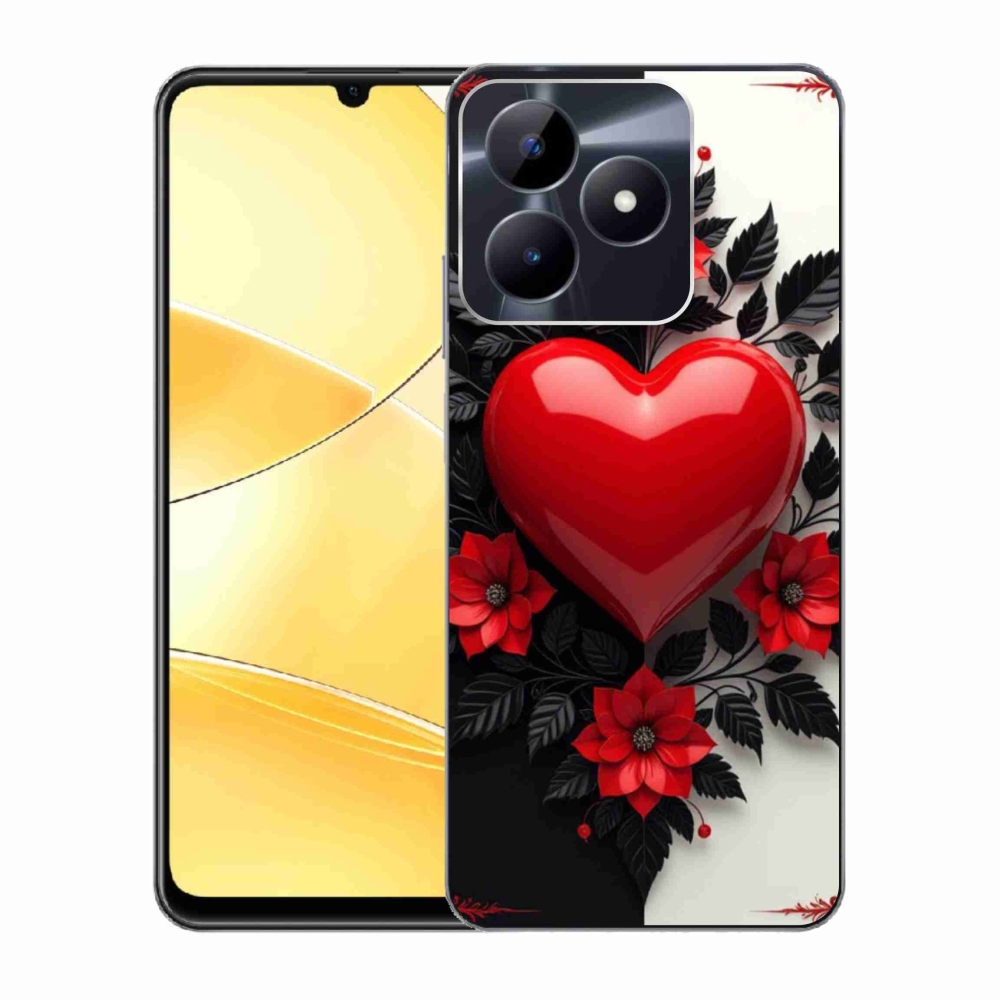 mmCase géltok a Realme C51/C53-hoz – piros szív