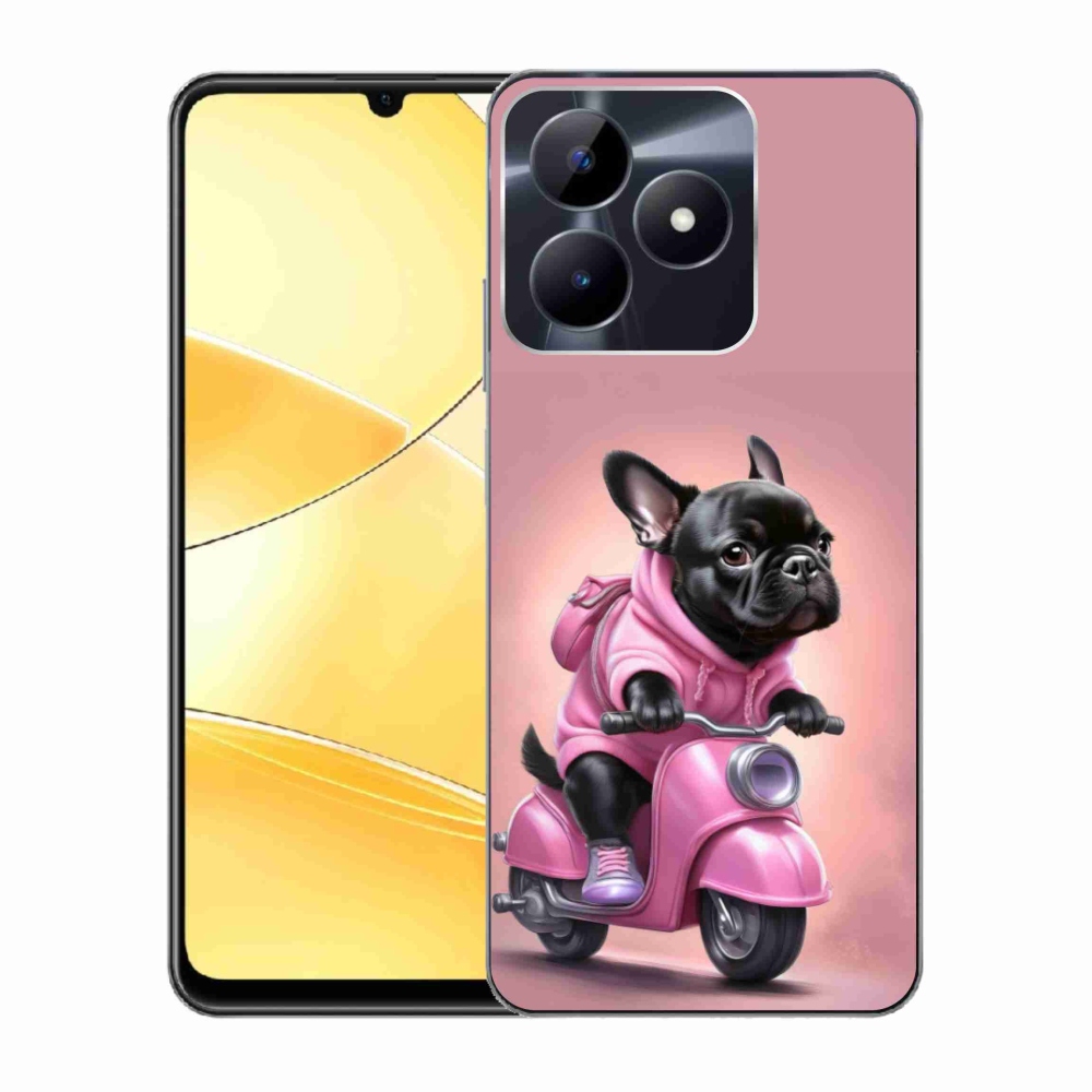 mmCase gél tok a Realme C51/C53-hoz – francia buldog robogón