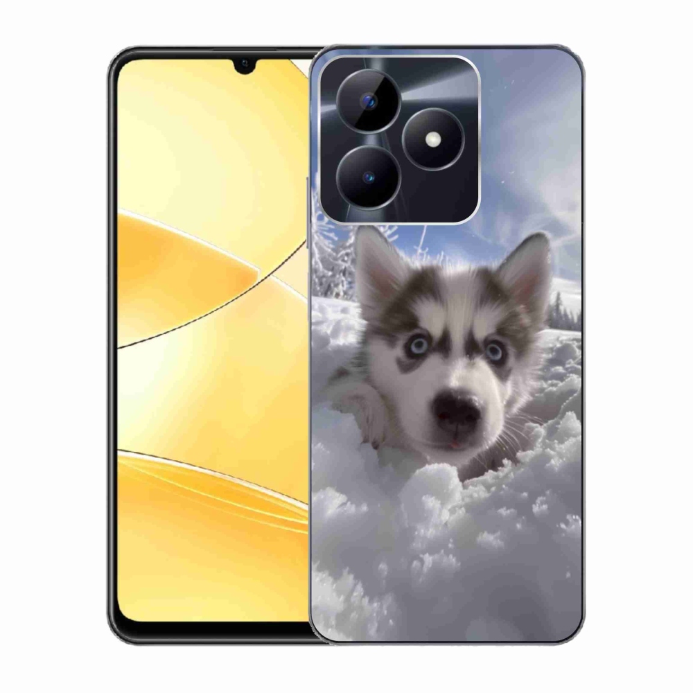 mmCase géltok a Realme C51/C53-hoz – husky a hóban