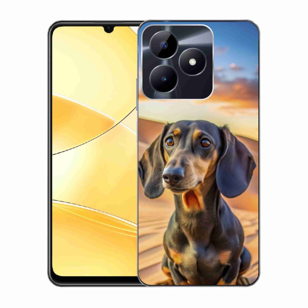 mmCase gél tok a Realme C51/C53-hoz – dachshund 3 