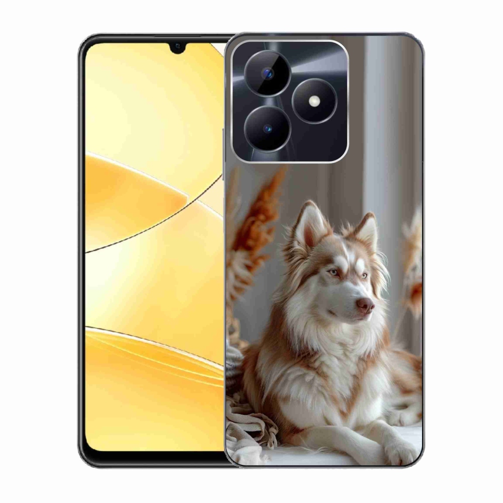 mmCase géltok a Realme C51/C53-hoz – nyugodt szibériai husky