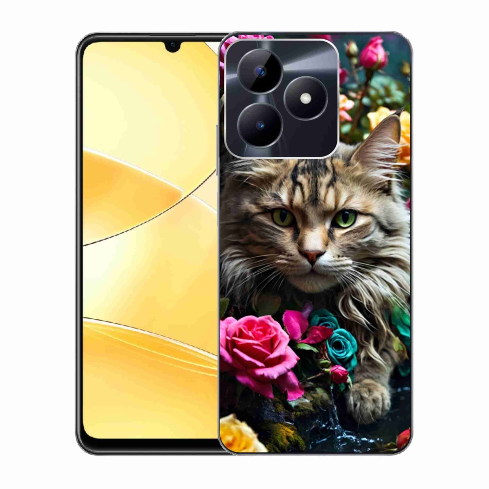 mmCase géltok a Realme C51/C53-hoz – macskás mintázat 2