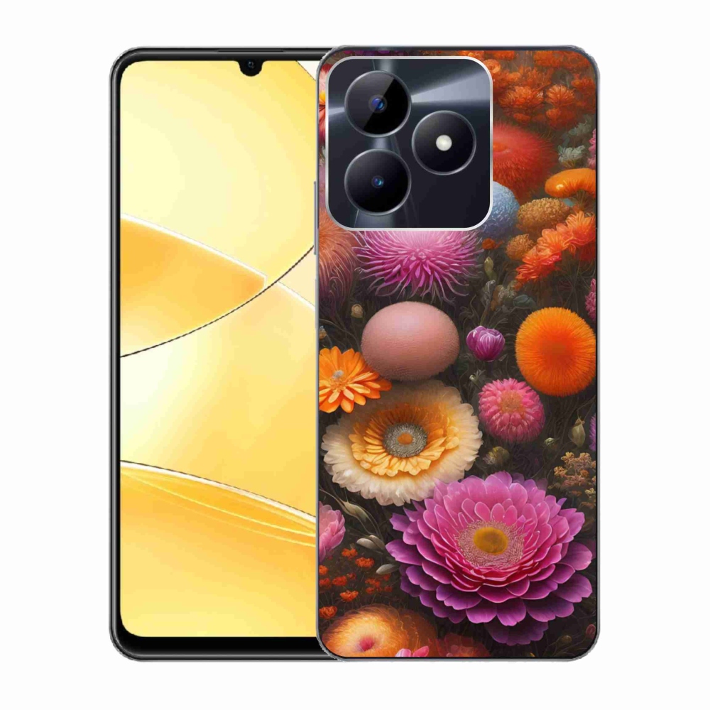 mmCase gél tok a Realme C51/C53-hoz – virágkompozíció