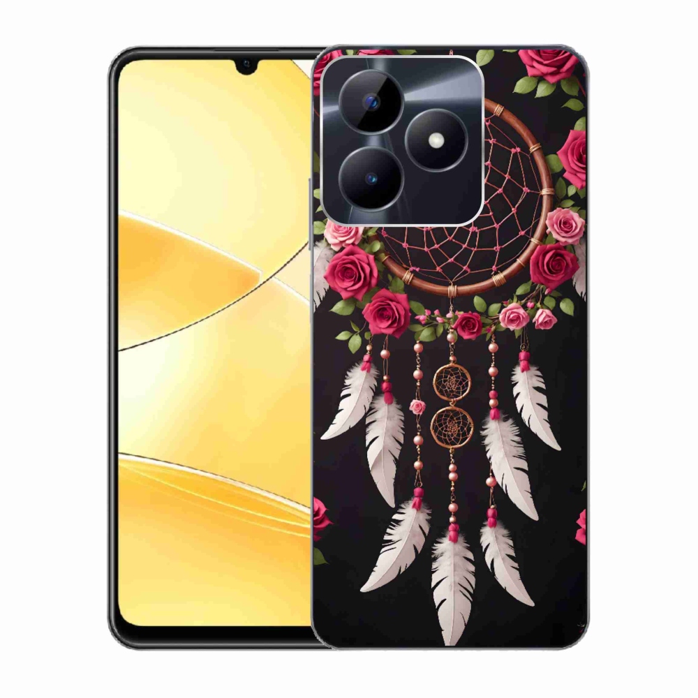 mmCase gél tok a Realme C51/C53-hoz – álomfogó rózsákkal