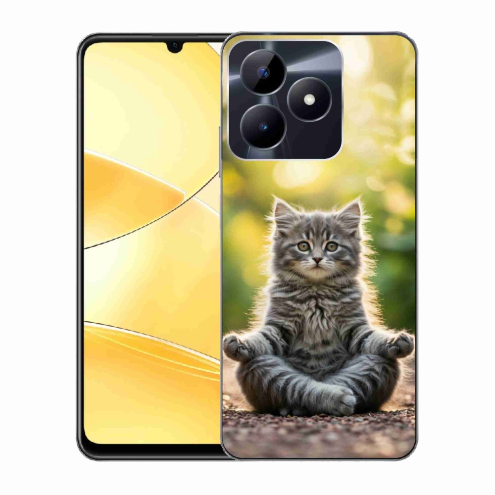 mmCase géltok a Realme C51/C53-hoz – meditáló cica