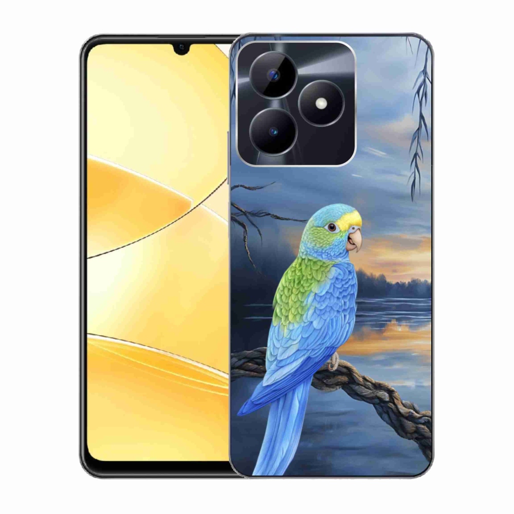 mmCase géltok a Realme C51/C53-hoz – kék papagáj