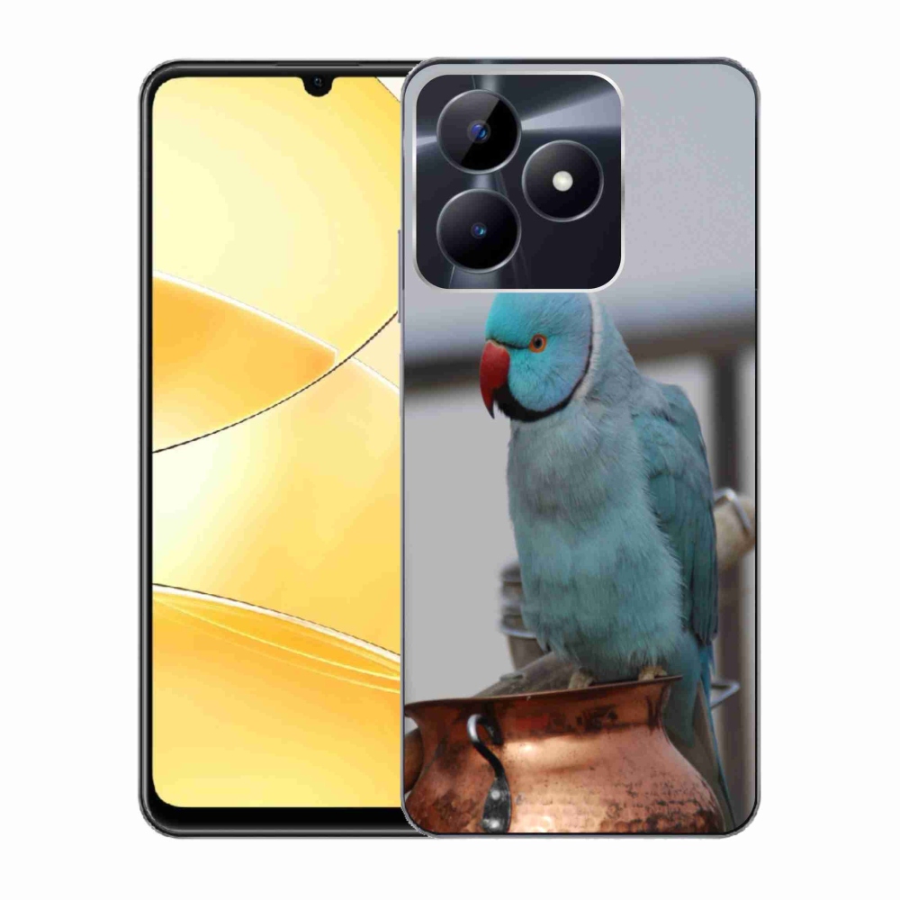 mmCase géltok a Realme C51/C53-hoz – kék alexandri papagáj