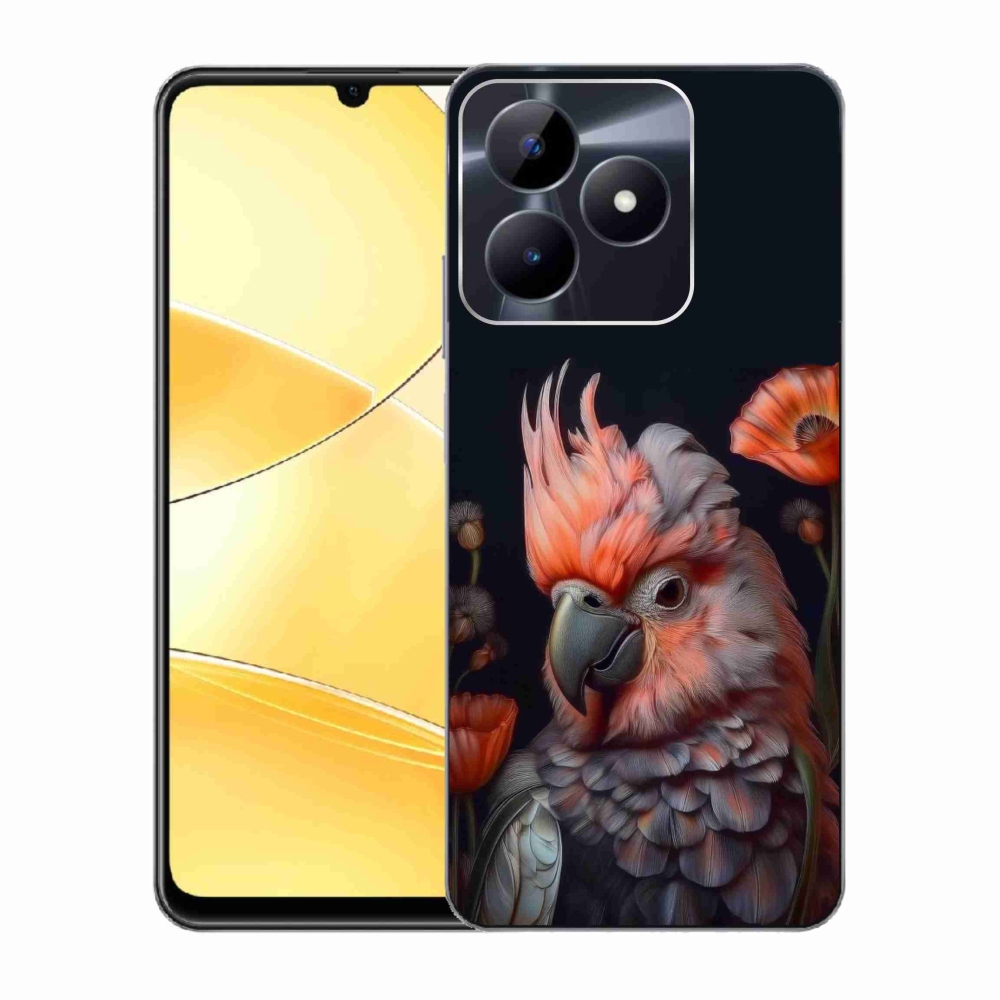 mmCase gél tok a Realme C51/C53-hoz – színes kakadu papagáj