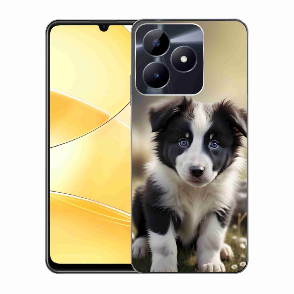 mmCase gél tok a Realme C51/C53-hoz – aranyos border collie
