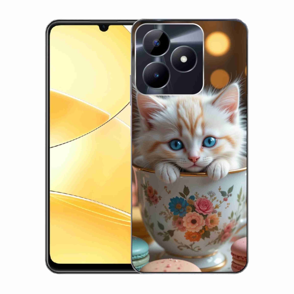 mmCase gél tok a Realme C51/C53-hoz – aranyos cica 6