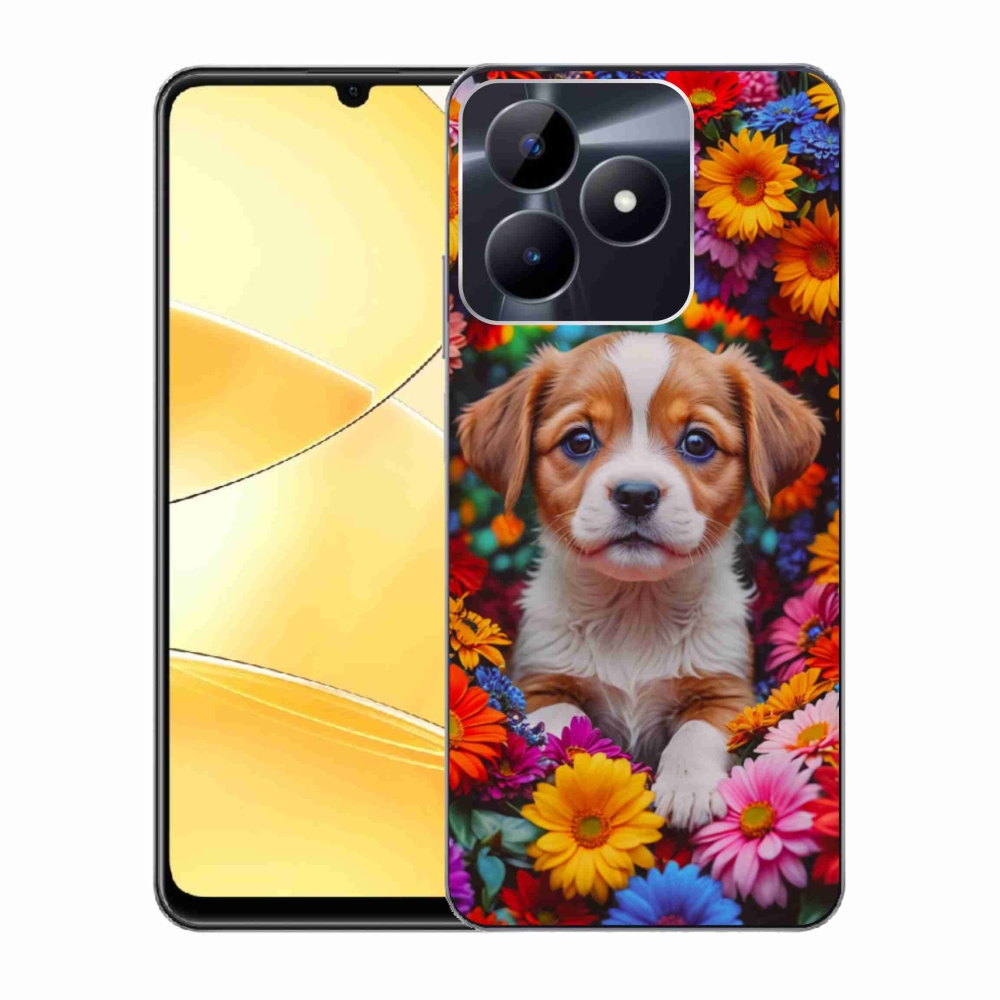 mmCase gél tok a Realme C51/C53-hoz – aranyos kiskutya