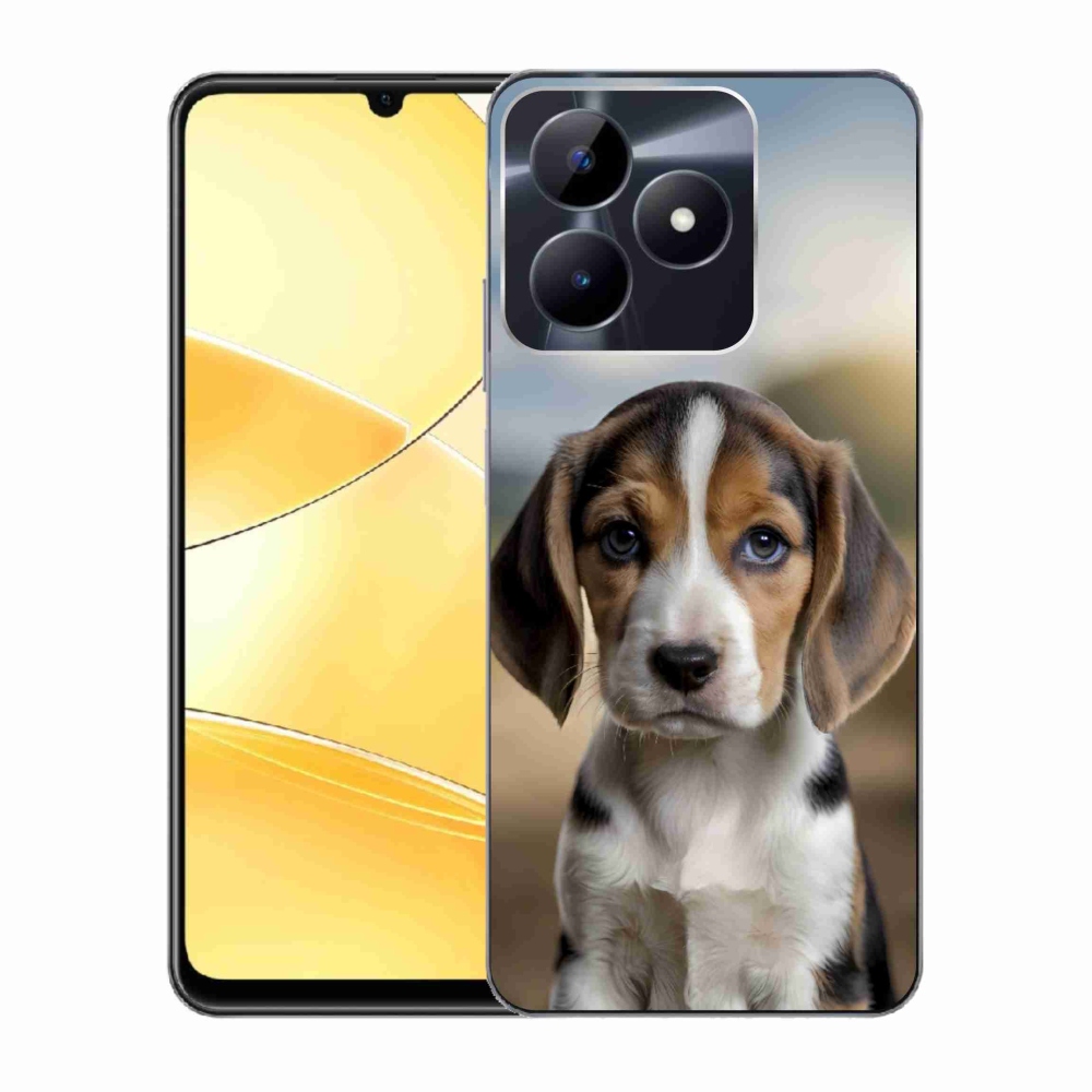 mmCase gél tok a Realme C51/C53-hoz – aranyos beagle