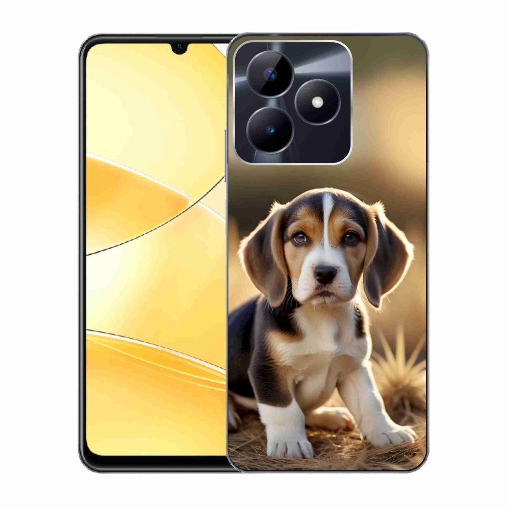 mmCase gél tok a Realme C51/C53-hoz – aranyos beagle