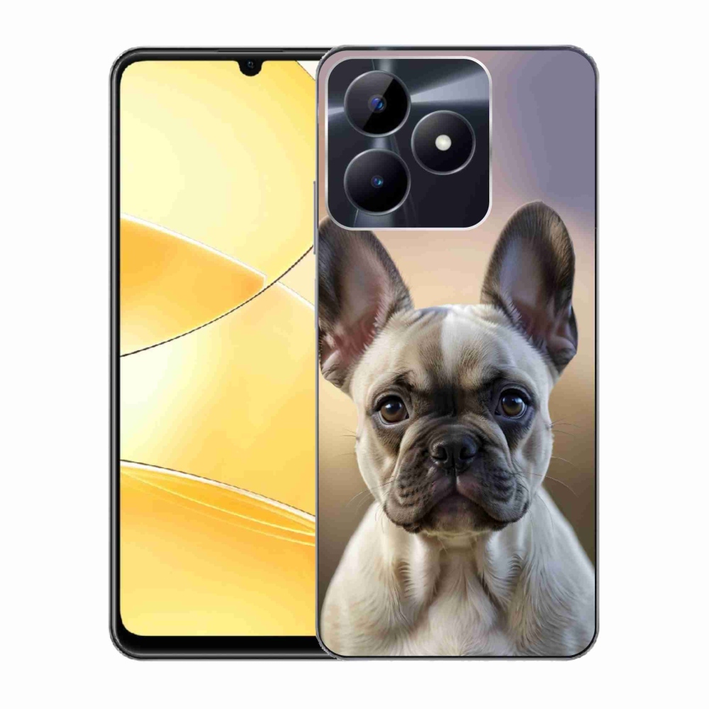 mmCase gél tok a Realme C51/C53-hoz – aranyos francia buldog