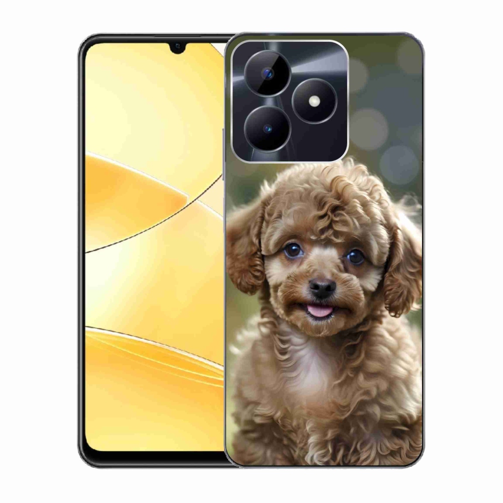 mmCase gél tok a Realme C51/C53-hoz – aranyos pudli