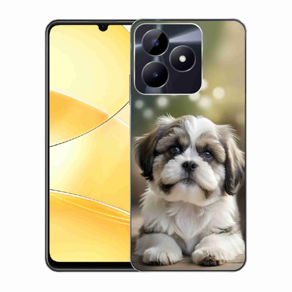 mmCase gél tok a Realme C51/C53-hoz – aranyos shih-tzu