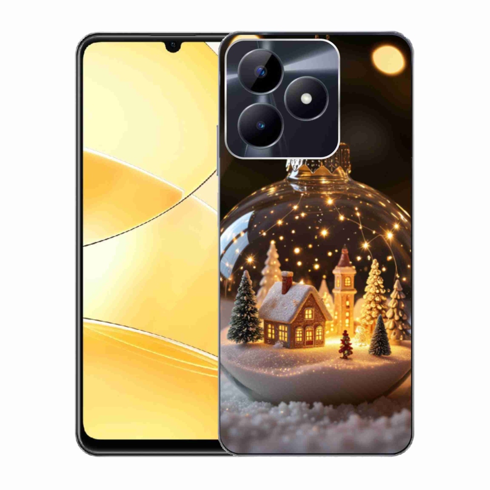 mmCase gél tok a Realme C51/C53-hoz – karácsonyi gömb 3