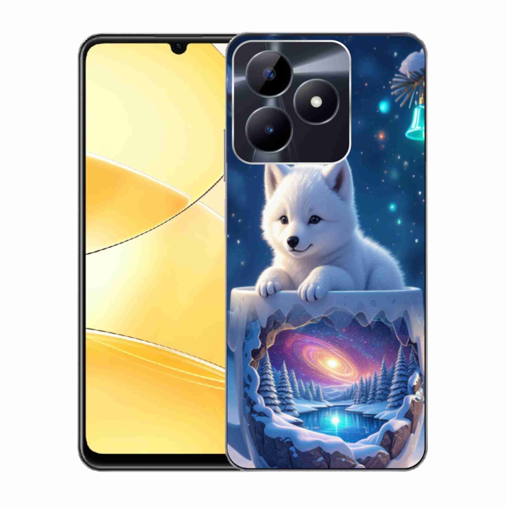 mmCase gél tok a Realme C51/C53-hoz – karácsonyi kiskutya
