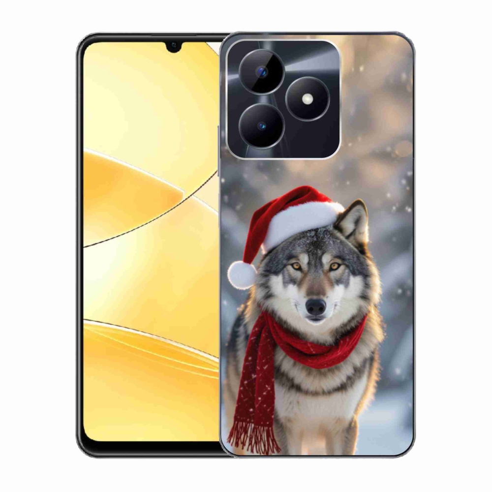 mmCase gél tok a Realme C51/C53-hoz – karácsonyi farkas
