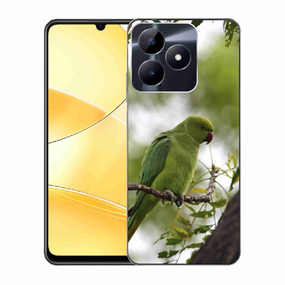 mmCase géltok a Realme C51/C53-hoz – zöld papagáj
