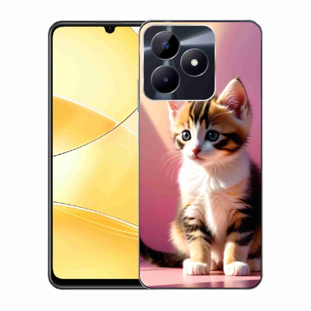 mmCase gél tok a Realme C51/C53-hoz – kíváncsi cica 2