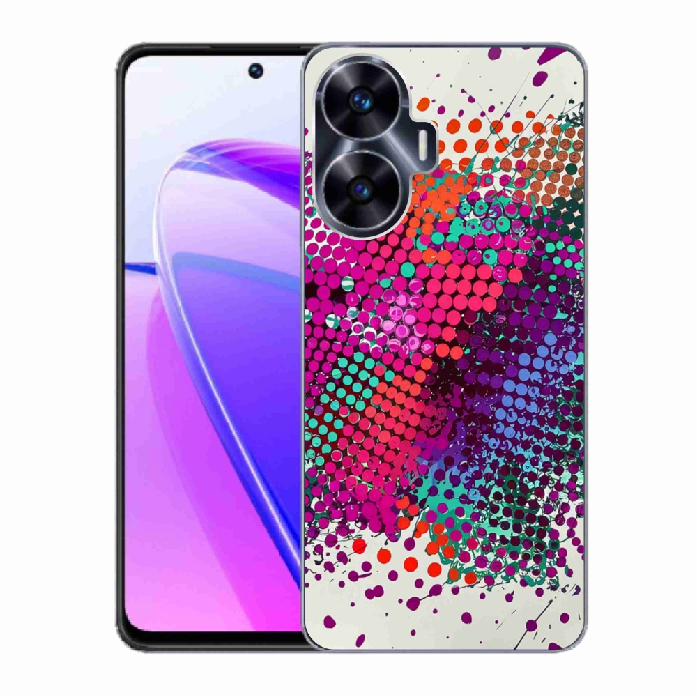 mmCase gélhuzat a Realme C55-hez – 65-ös absztrakt motívum