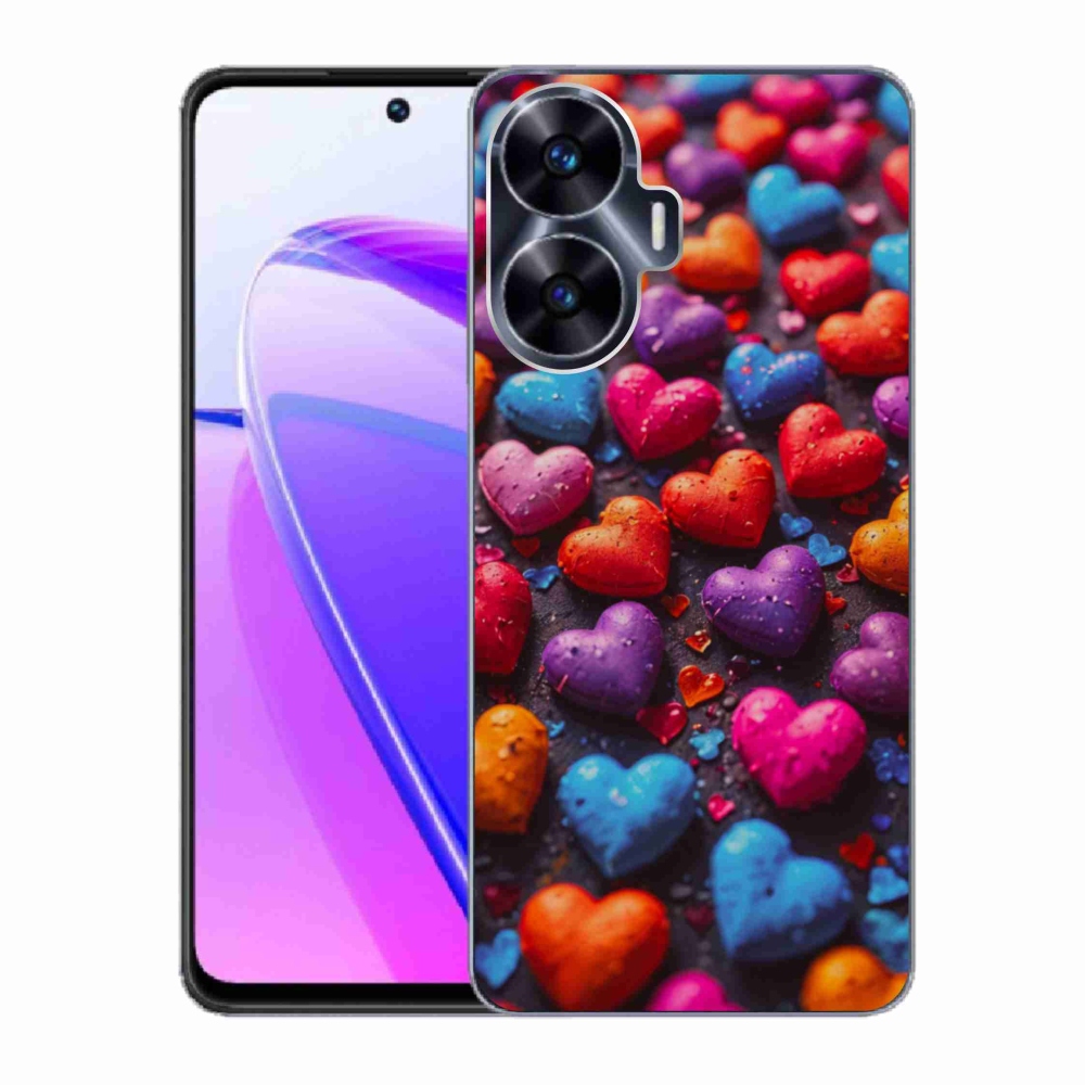 mmCase géltok a Realme C55-hez – színes szívek
