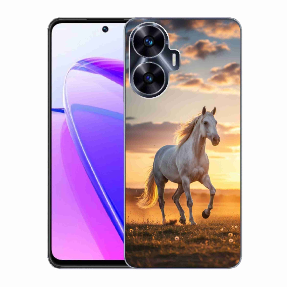 mmCase gél tok a Realme C55-hez – Futó fehér ló 2