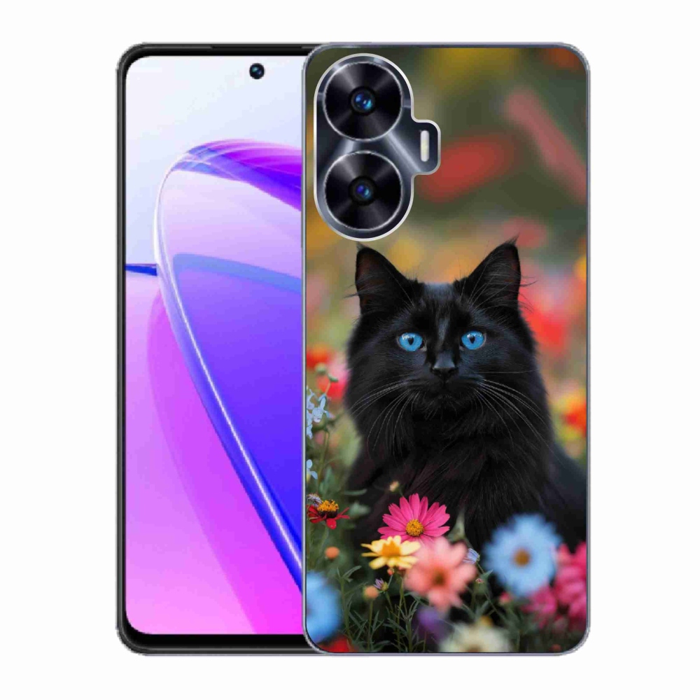 mmCase gél tok a Realme C55-hez – fekete cica 4