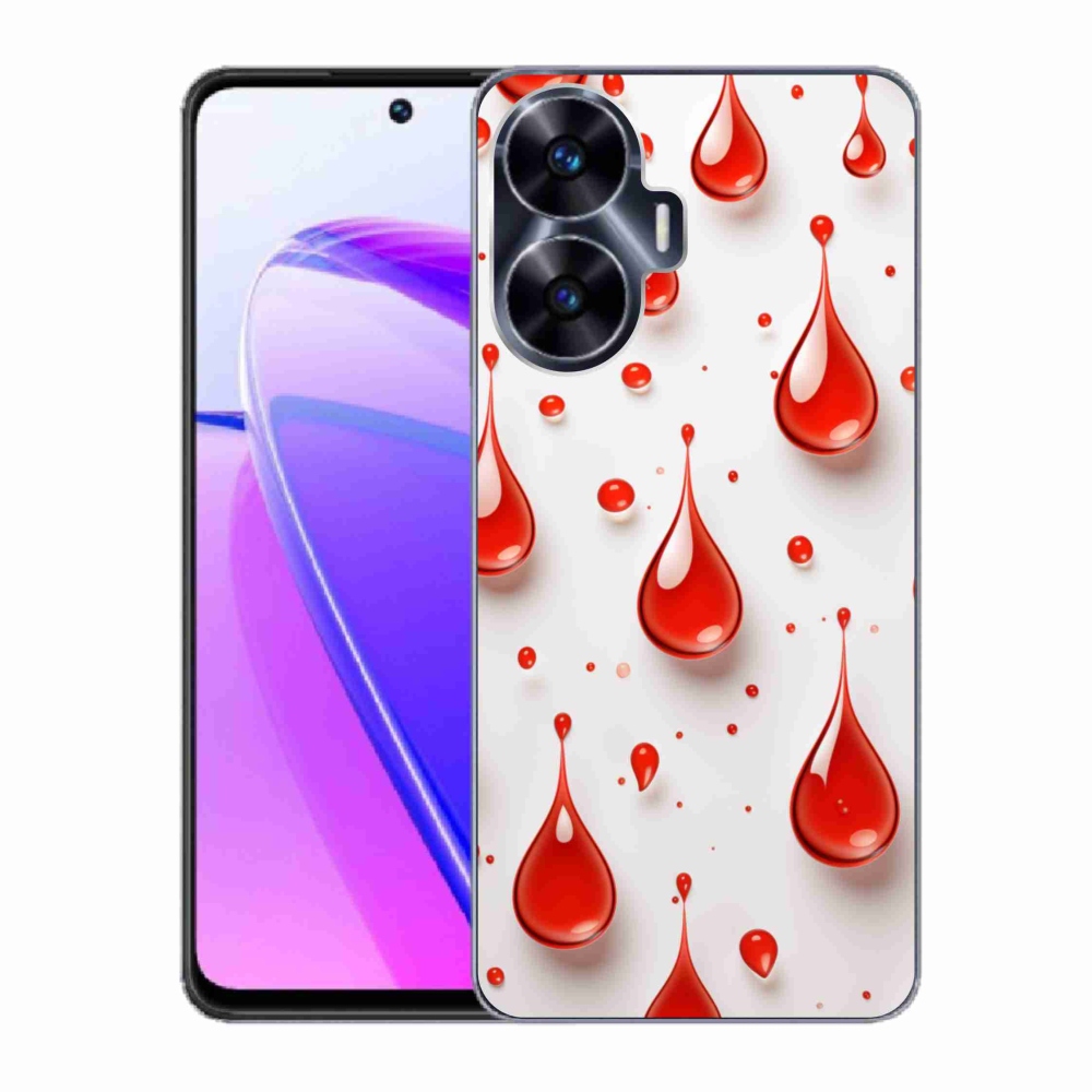 mmCase géltok a Realme C55-hez – piros cseppek