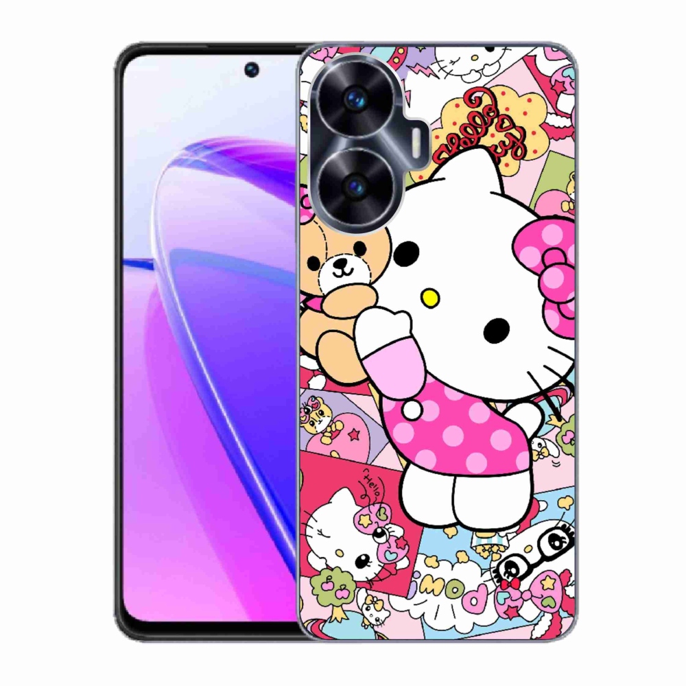 mmCase gélhuzat a Realme C55-hez – aranyos cica