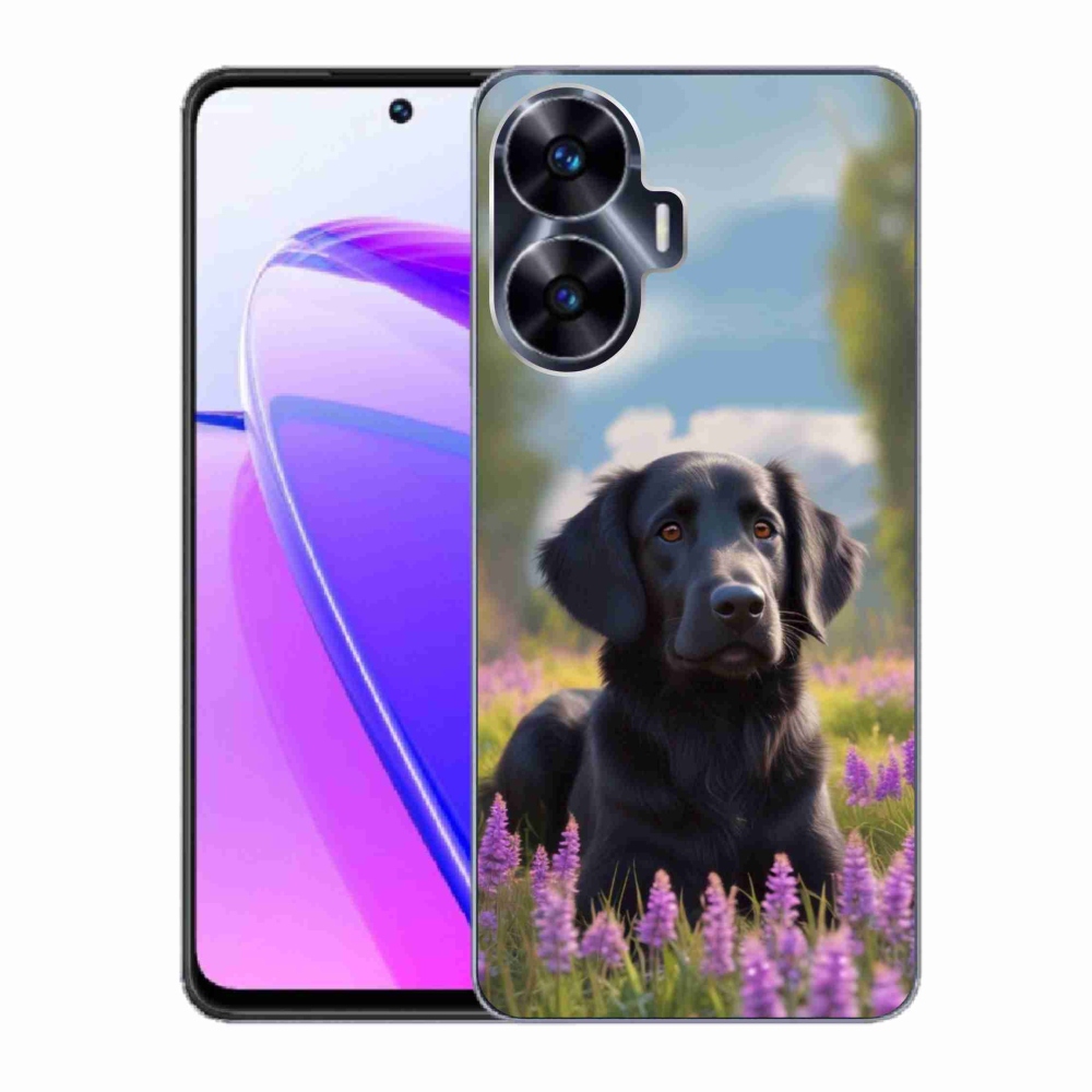 mmCase géltok a Realme C55-hez – elegáns fekete retriever