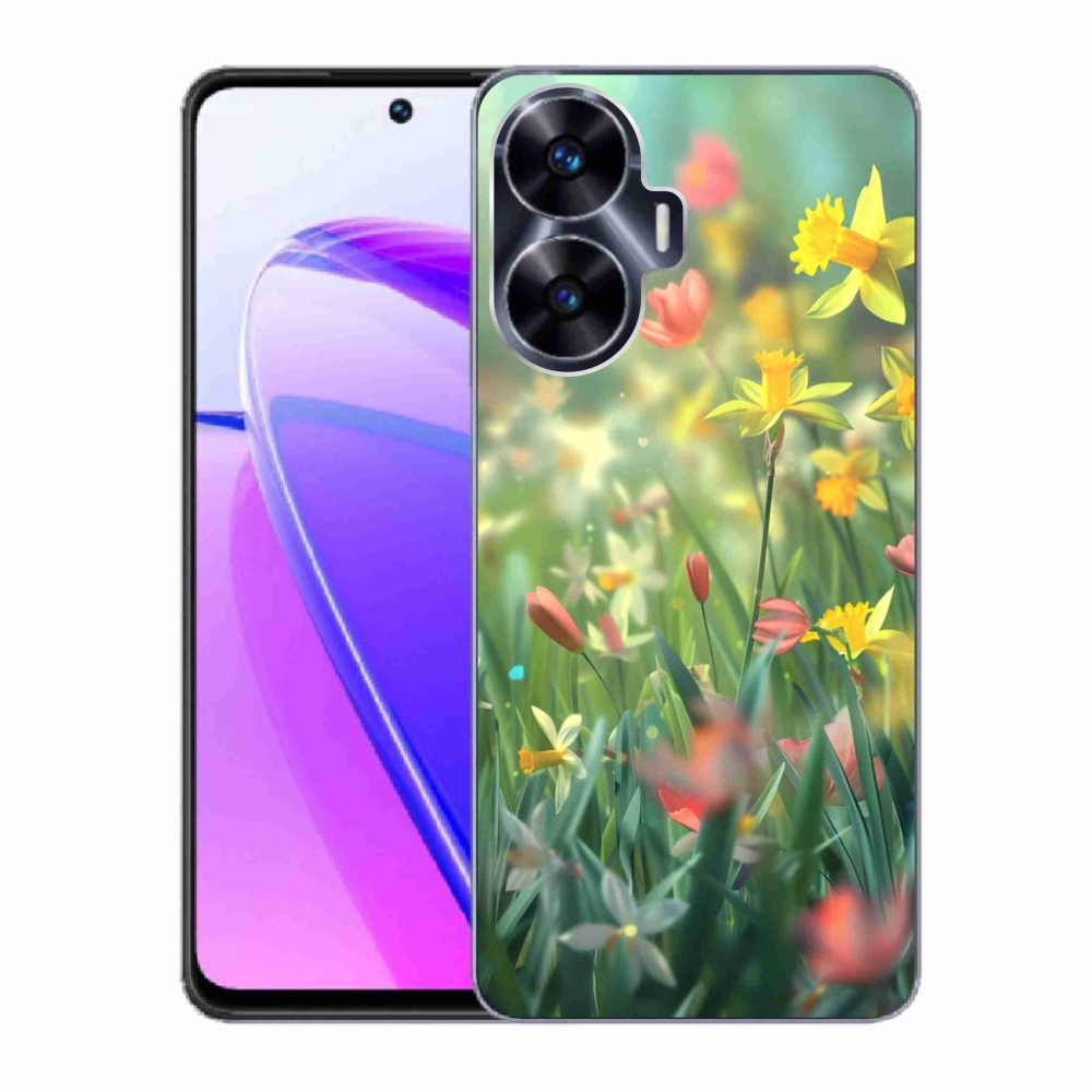 mmCase gél tok a Realme C55-hez – tavaszi virágok