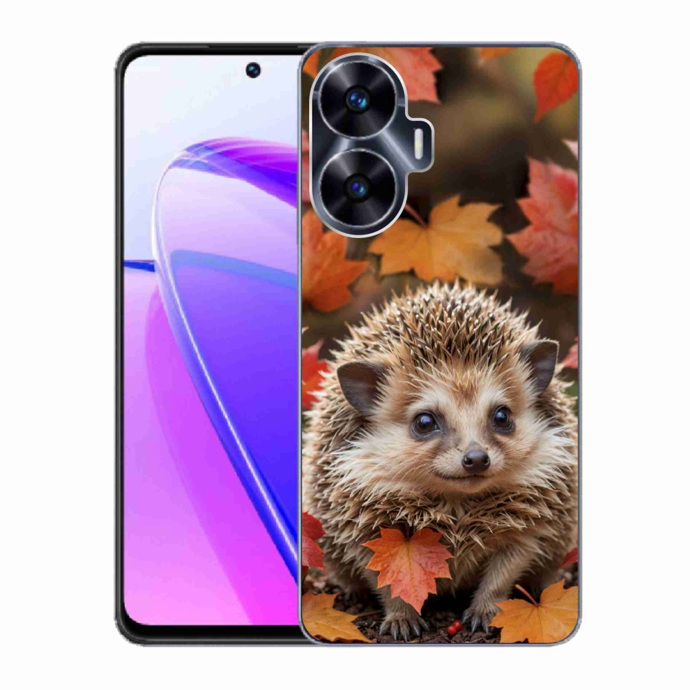 mmCase géltok a Realme C55-hez – sün a levelek között