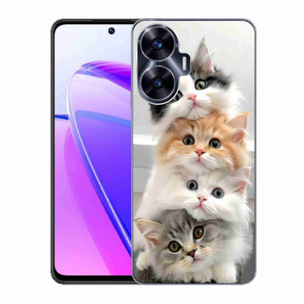 mmCase gél tok a Realme C55-hez – macskás csapat