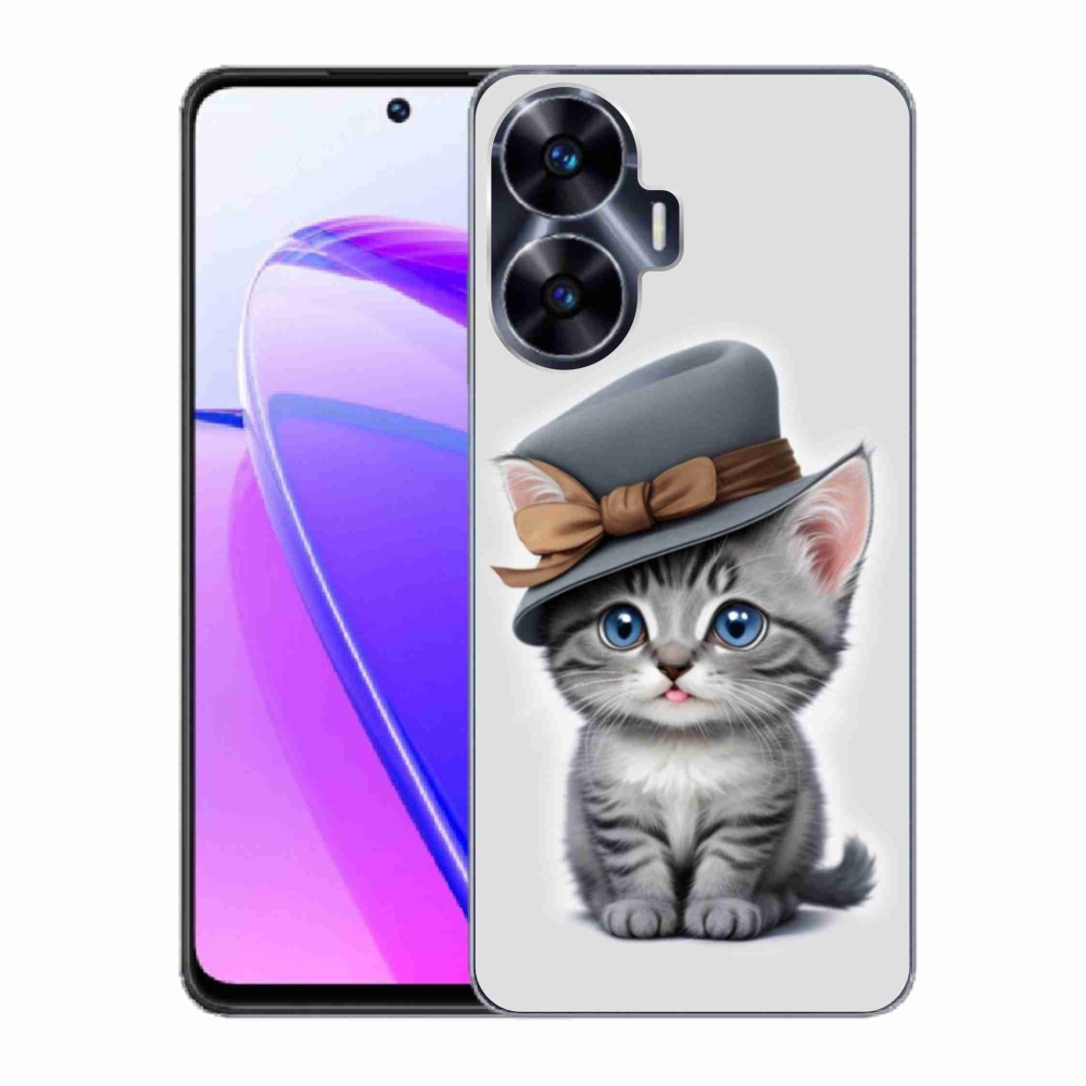mmCase gél tok a Realme C55-hez – kalapos cica