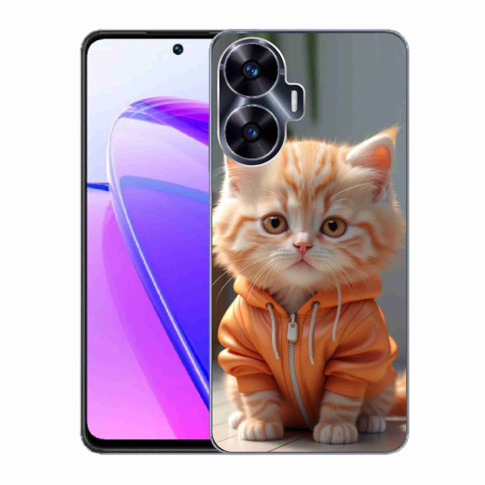 mmCase géltok a Realme C55-hez – pulóveres cica