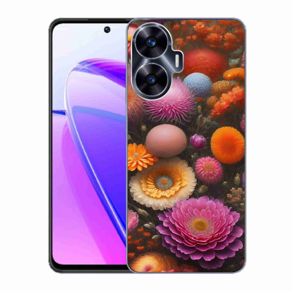 mmCase gél tok a Realme C55-hez – virágkompozíció