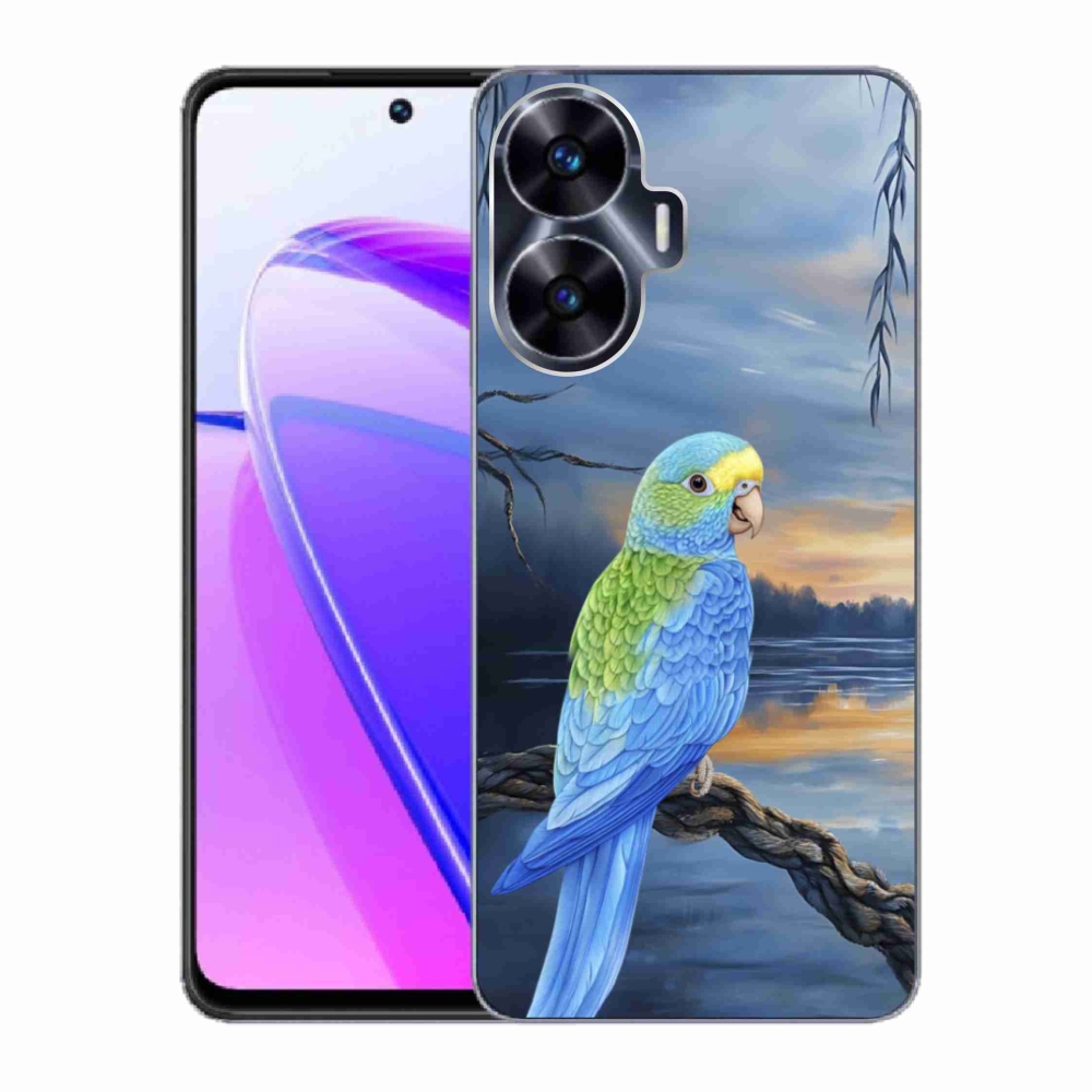 mmCase géltok a Realme C55-hez – kék papagáj