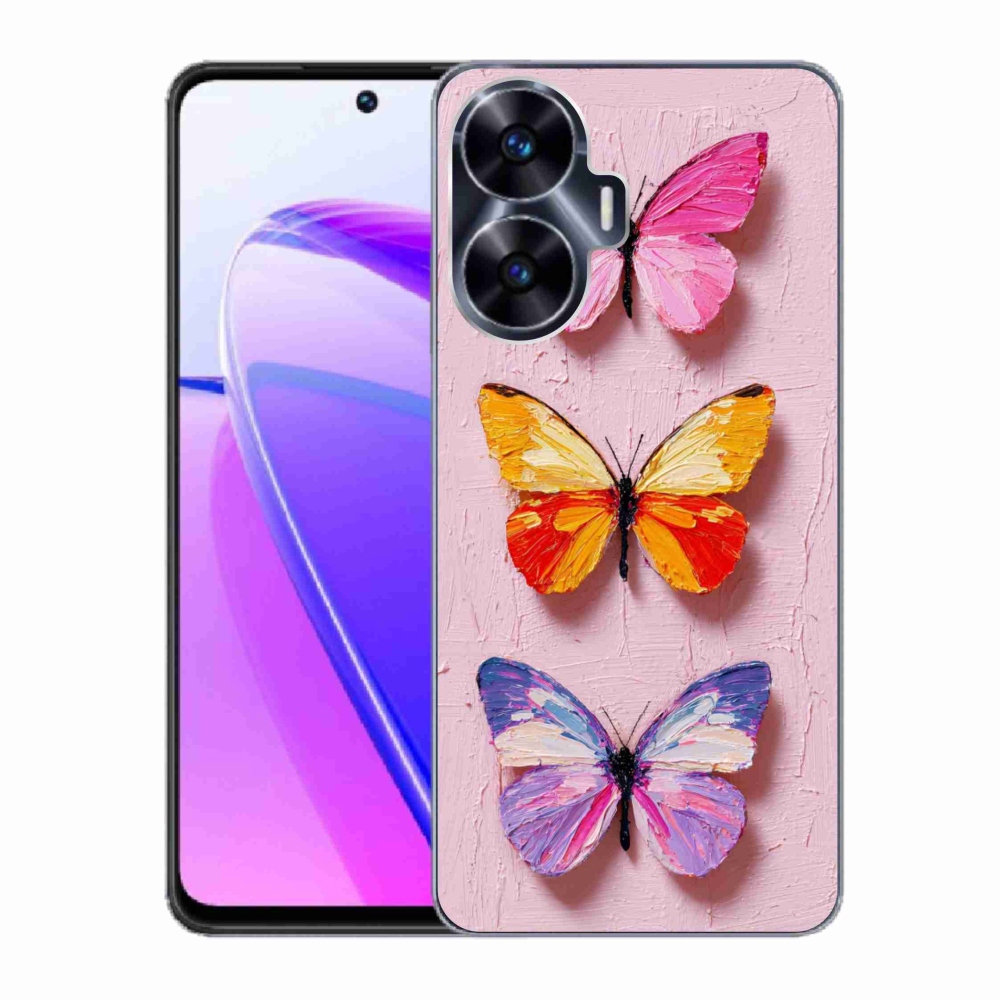 mmCase gél tok a Realme C55-hez – pillangós hármas