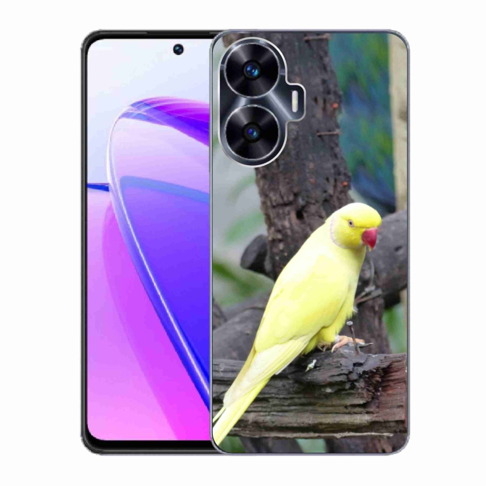 mmCase géltok a Realme C55-hez – sárga alexandri papagáj