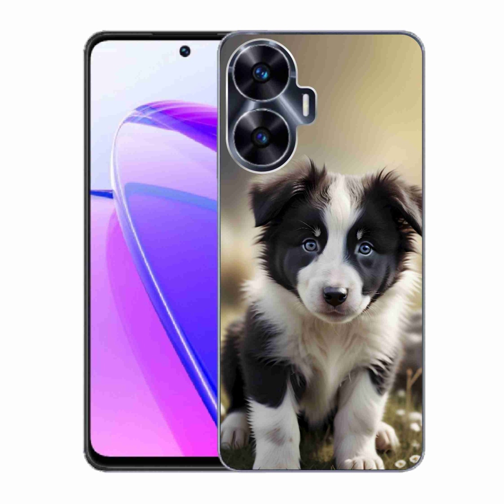 mmCase gél tok a Realme C55-hez – aranyos border collie