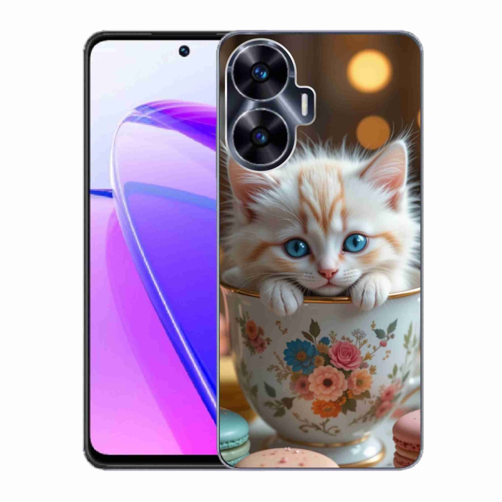 mmCase gél tok a Realme C55-hez – aranyos cica 6